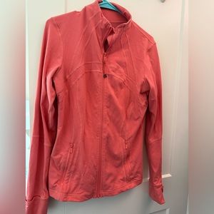 Coral colored define jacket